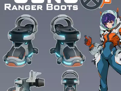 Si Fi Juno Space Ranger Boots Overwatch 2  3D print model purchase