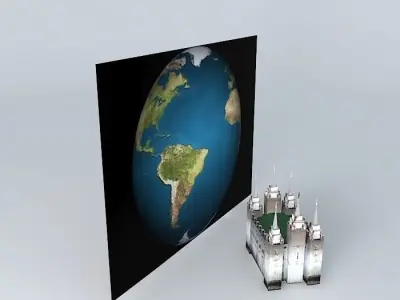 LDS, Temple Salt Lake Templo Mormon, 4th operating temple, at... Free 3D model