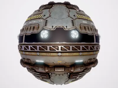 PBR Sci-Fi Texture Pack 01 Low-poly 3D model