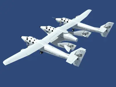 Scaled Composites White Knight Two 3D model