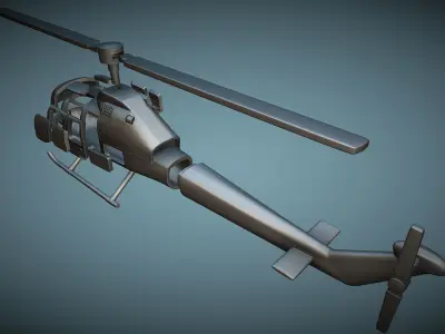 Fairchild Hiller FH-1100 - 3D Printable Model 3D print model