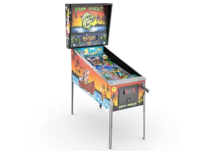 Pinball lowpoly Fish Quest Low-poly 3D model