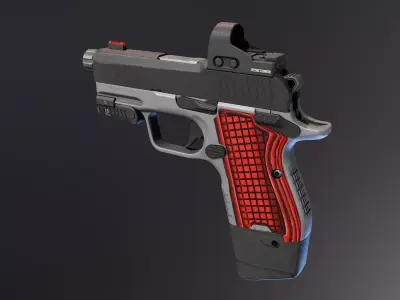 Kimber CDS9 Pistol Low-poly 3D model