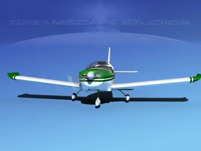 Zlin Z 242 V09 3D model