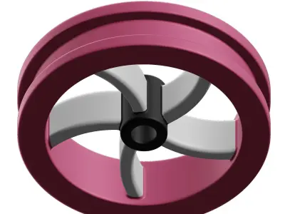 Kids Flywheel Toy 3D model