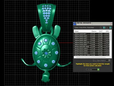 TURTLE REPTILES PENDANT 3D PRINTABLE MODEL 3D print model
