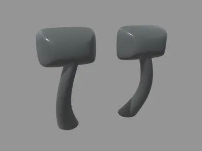 Car Mirror 015 Low-poly 3D model