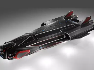Starship star wars spaceship 3D model