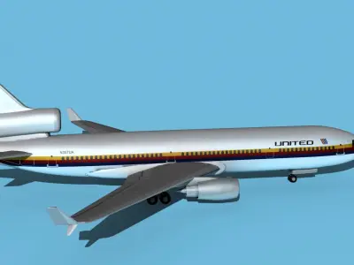 McDonnell Douglas MD-11 United 1 3D model