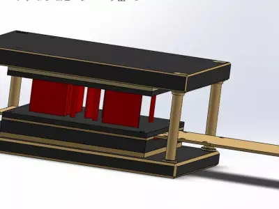 mold for desk mounting part Free 3D model