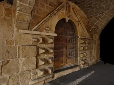 Door of the hopital saint-jacques Pradelles France 3D model