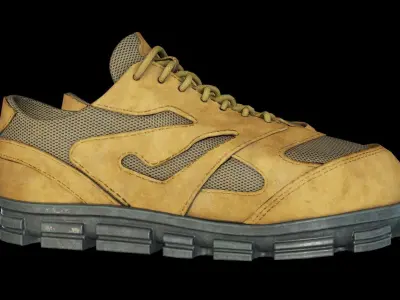 Tactical Shoes Low-poly 3D model