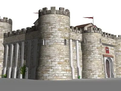 castle keep 3D model
