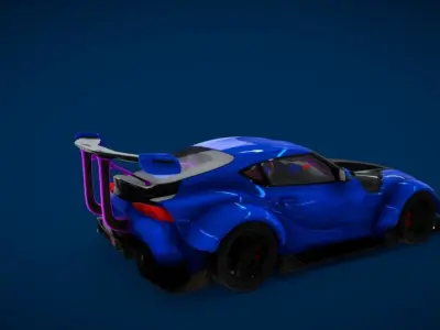 modified Toyota supra Free 3D print model
