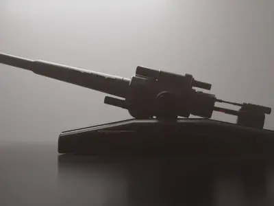 Sci-fi Cannon Free 3D model