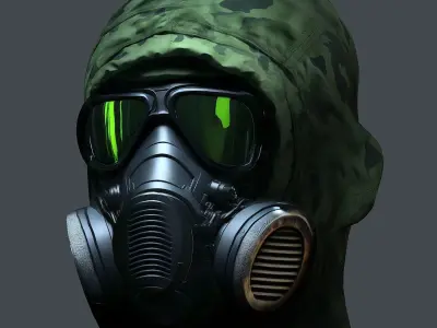 Helmet 3d model military combat Military Low-poly Low-poly 3D model