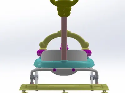 Baby Walker Assembly 3D model
