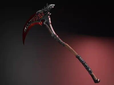 the sharpness of death Low-poly 3D model