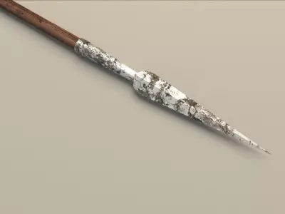 spear harry potter wand 3D model