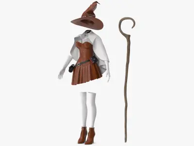 Witch Costume 3 3D model