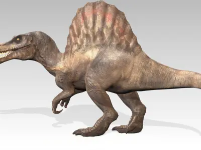 Spinosaurus Animated Low-poly 3D model