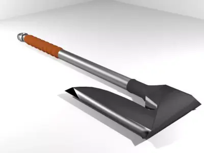 Battle Axe - One Handed Bearded 3D model