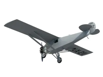 Spirit of St Louis Ryan NYP Monoplane 3D model