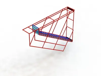 Escada Stairs 19 Steps Degraus 3D model