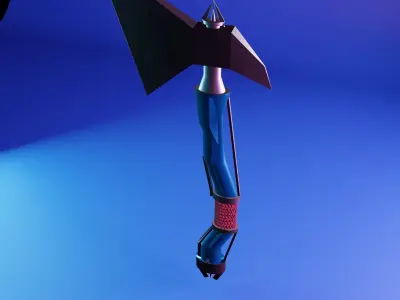 Acua axe weapon 3D model