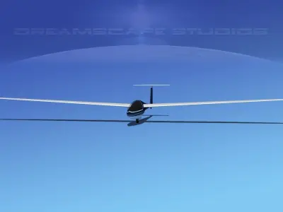 DG-400 17-Metre Sailplane  V11 3D model