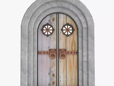 Medieval Doors 3D model