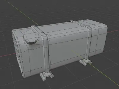 Diesel fuel tank 3D model