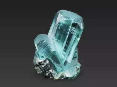 Hyper Realistic Blue Crystal Cluster 4K PBR  1 5M High Poly 3D model