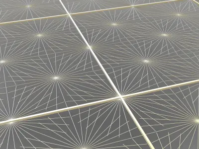 Gold Decorative Panel 7 Free 3D model