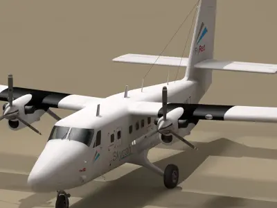 DHC6 Twin Otter 3D model