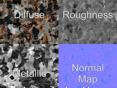 Battle-Scarred Military Tractor 3D Model Low-poly 3D model