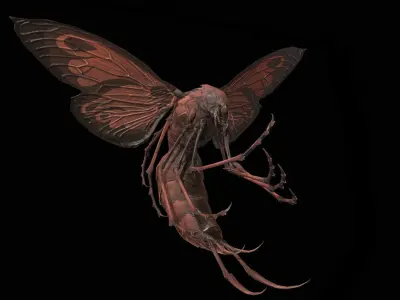 FlyingBug2 A1 Low-poly 3D model