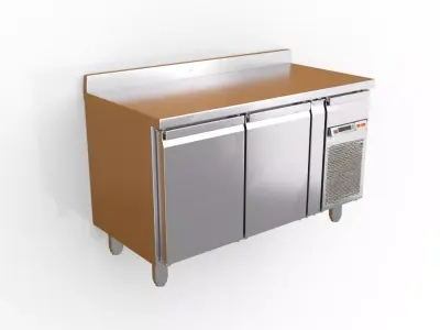 Stainless Steel Prep Table 3D model