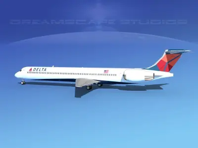 McDonnell Douglas MD-90 Delta 3 3D model
