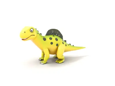 Playful Dinosaur Character model pack Low-poly 3D model