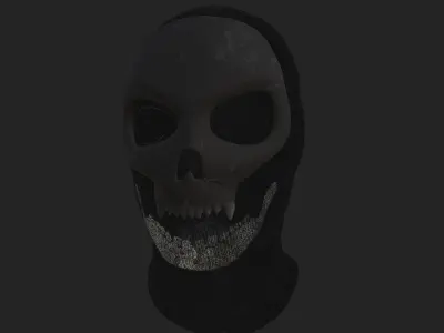 Skull Balaclava Low-poly 3D model