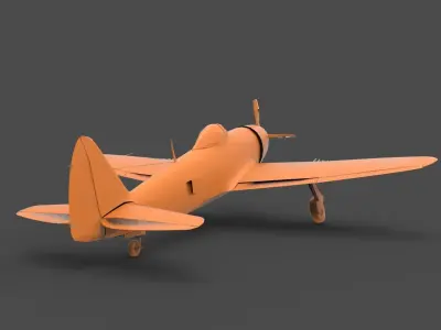 P-47 Thunderbolt 3D print model