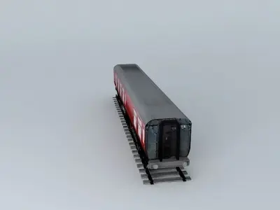 Eco Rail Track 1st Class Carriage Dummy Old Steam Days Free 3D model