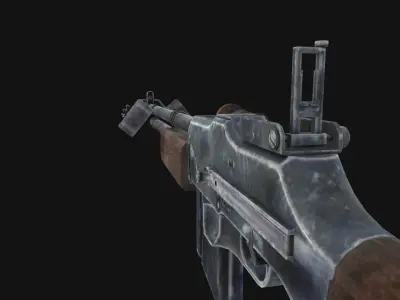 Browning M1918 Low-poly 3D model