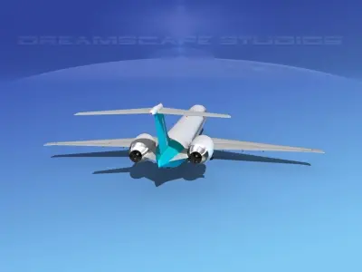 McDonnell Douglas MD-90 Devonair 3D model