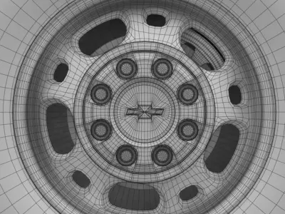 Chevrolet Silverado 2500HD 2wd crew 2008 3D model