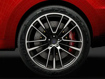 Maserati Levante Trofeo Launch Edition 2020 wheel 3D model