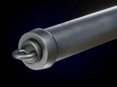 Steel Harpoon Low-poly 3D model