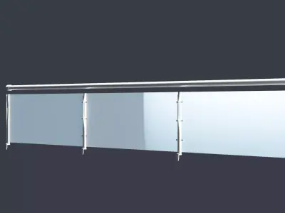 Metal Balcony 3D Design 3D model