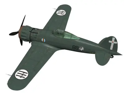 macchi mc200 saetta 3D model